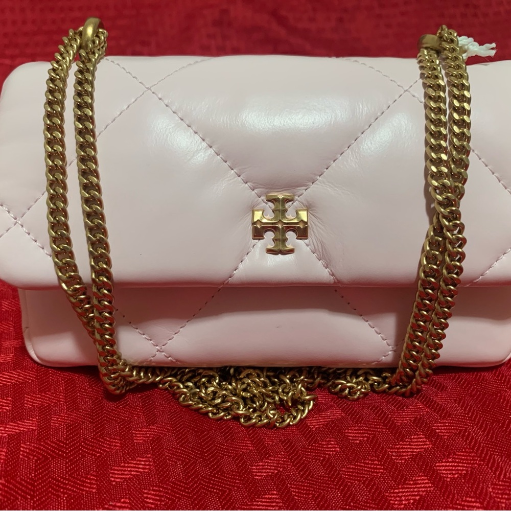 Tory Burch Kira Mini Diamond Quilted Leather Crossbody Bag